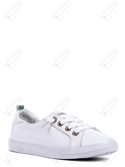 Купить белые женские кроссовки cvmartanni из искусственной кожи (арт.  01301935403) в интернет-магазине Popular Fashion