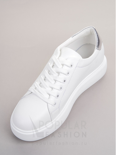 Купить белые женские кроссовки cvmartanni из искусственной кожи (арт.  01302329403) в интернет-магазине Popular Fashion